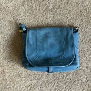 Fossil Blue Leather Women's Bag